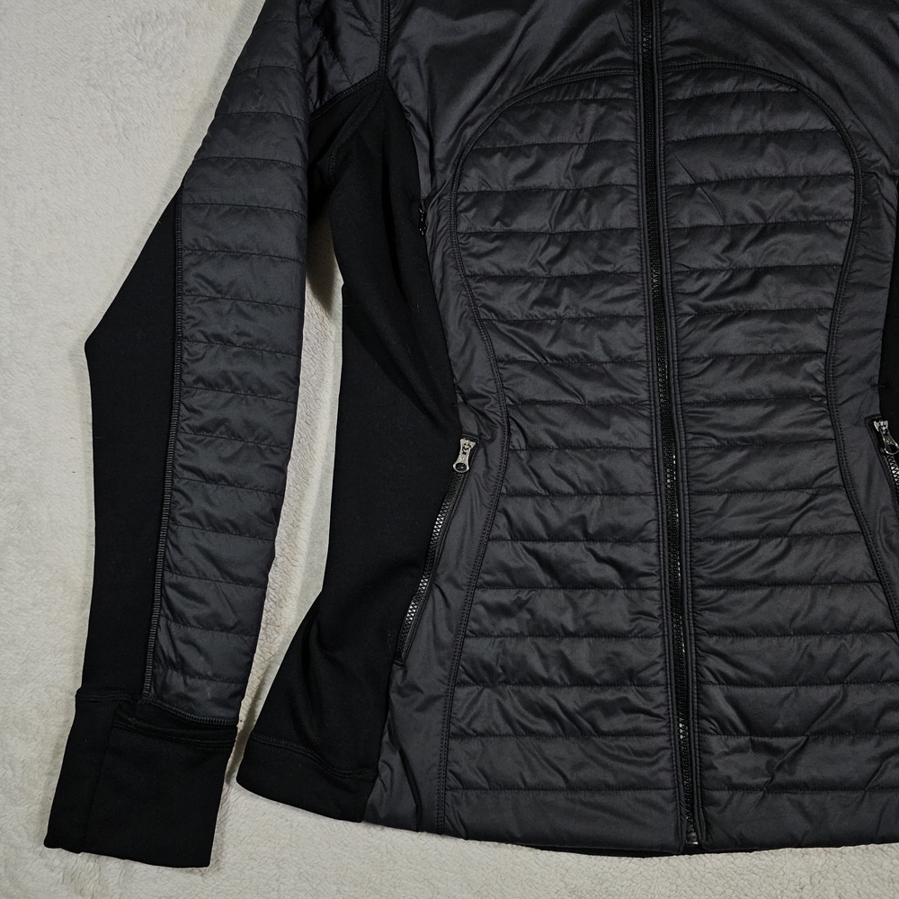 LULULEMON FIRST MILE QUILTED RUNNING Jacket Black Womens Size 10. - Picture 5 of 13